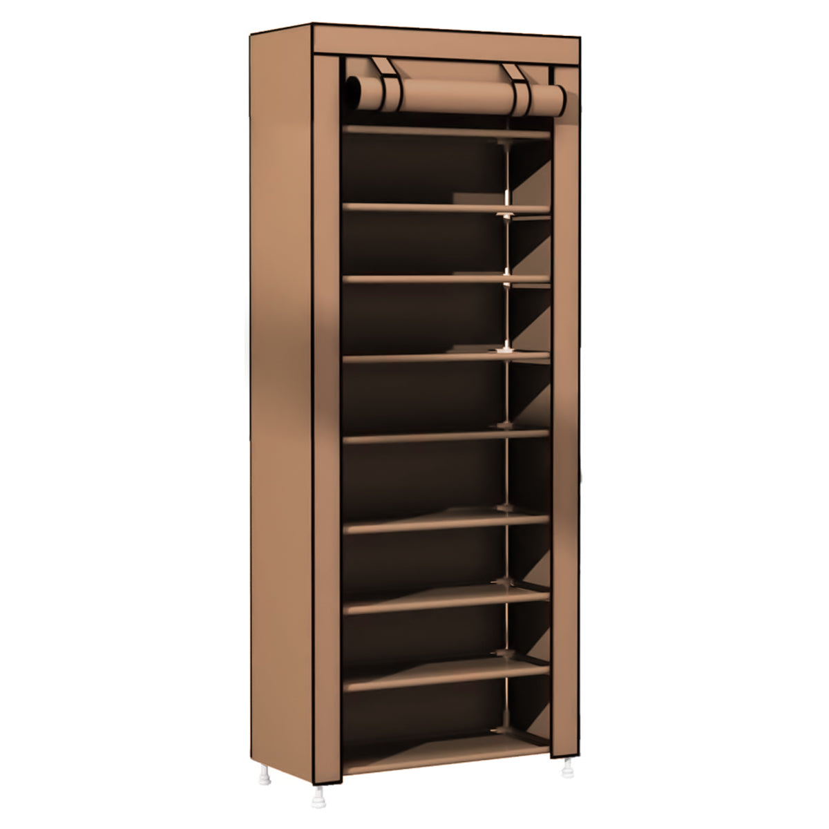 ZAPATERA CLOSET DE 9 NIVELES COLOR CAFÉ