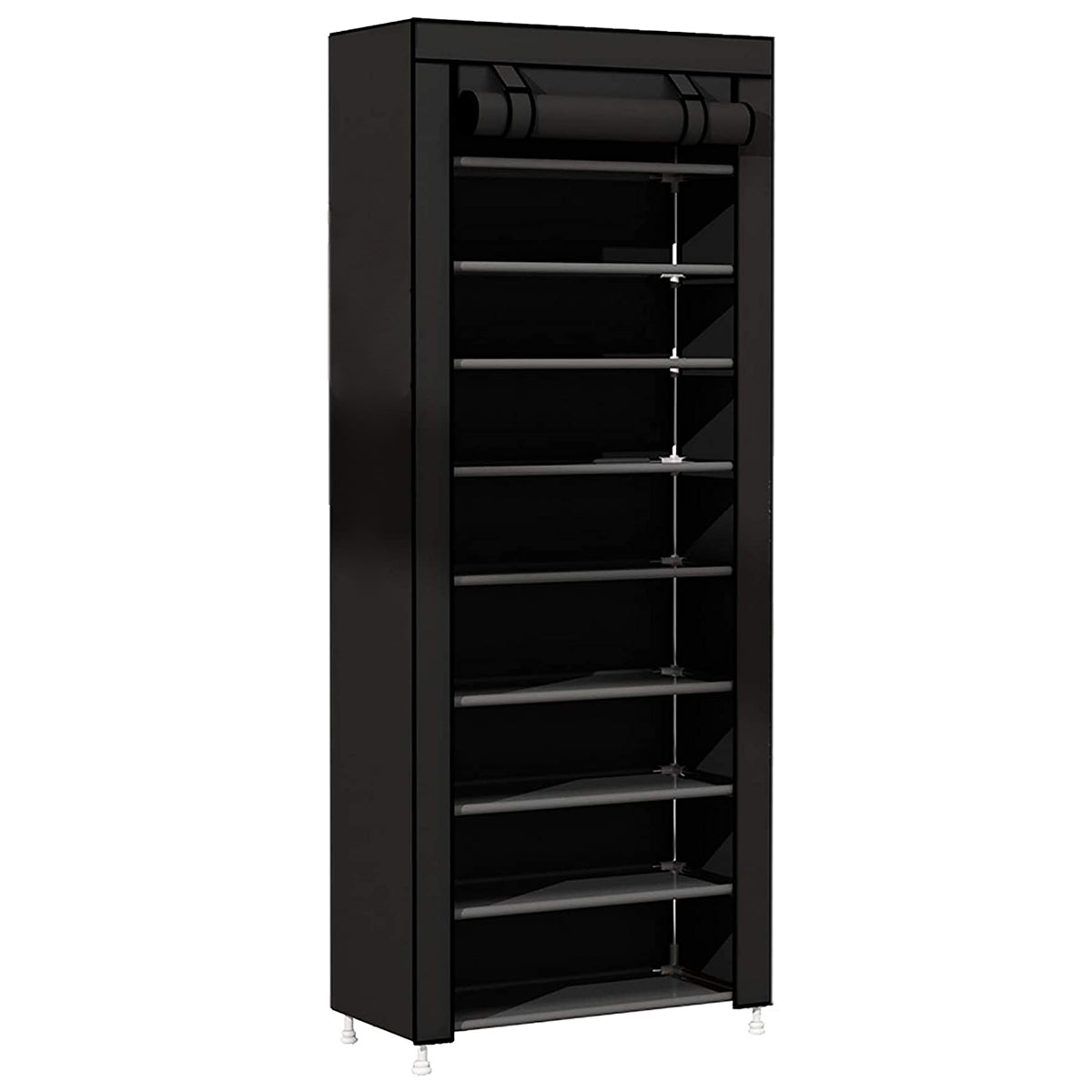 ZAPATERA CLOSET DE 9 NIVELES COLOR NEGRO