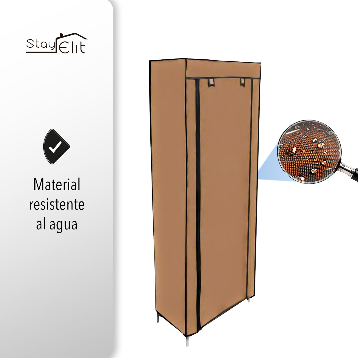 ZAPATERA CLOSET DE 9 NIVELES COLOR CAFÉ