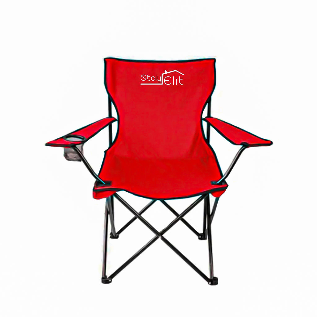 SILLA PLEGABLE DE CAMPISMO COLOR ROJO