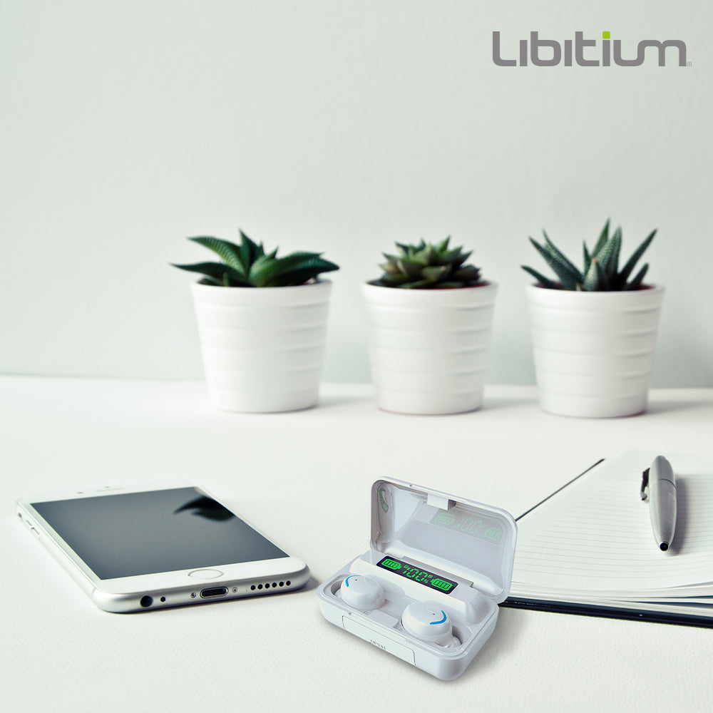 AUDÍFONOS INALÁMBRICOS BLUETOOTH COLOR BLANCO