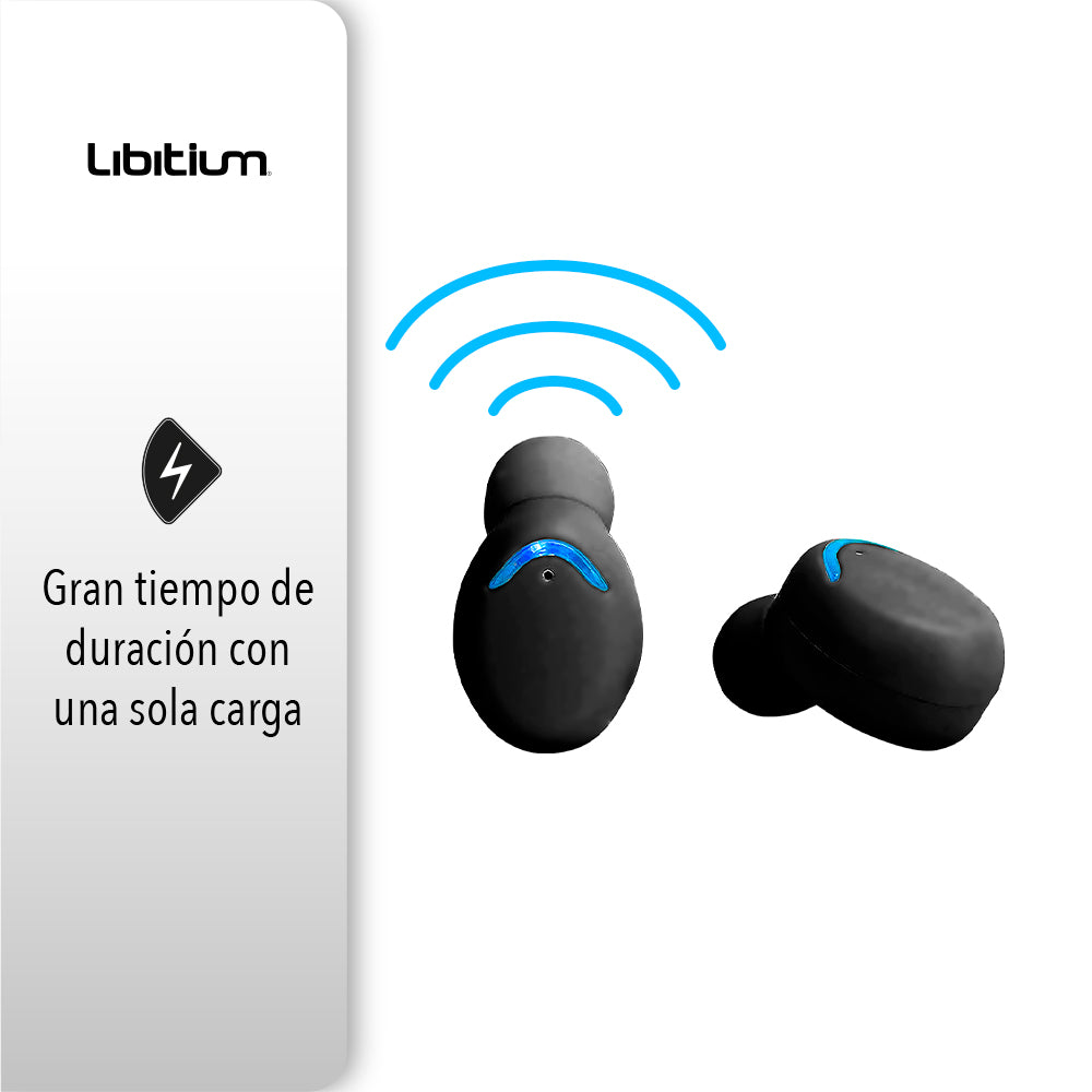 AUDÍFONOS INALÁMBRICOS BLUETOOTH COLOR NEGRO