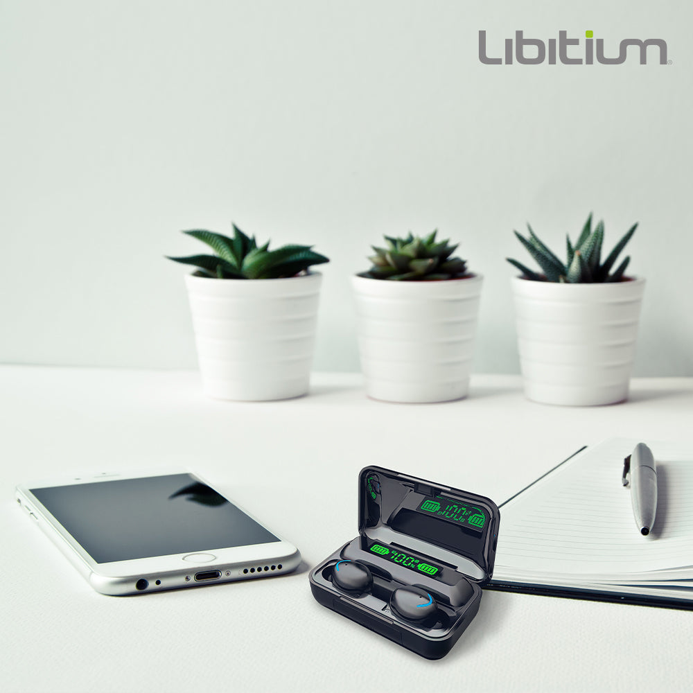 AUDÍFONOS INALÁMBRICOS BLUETOOTH COLOR NEGRO