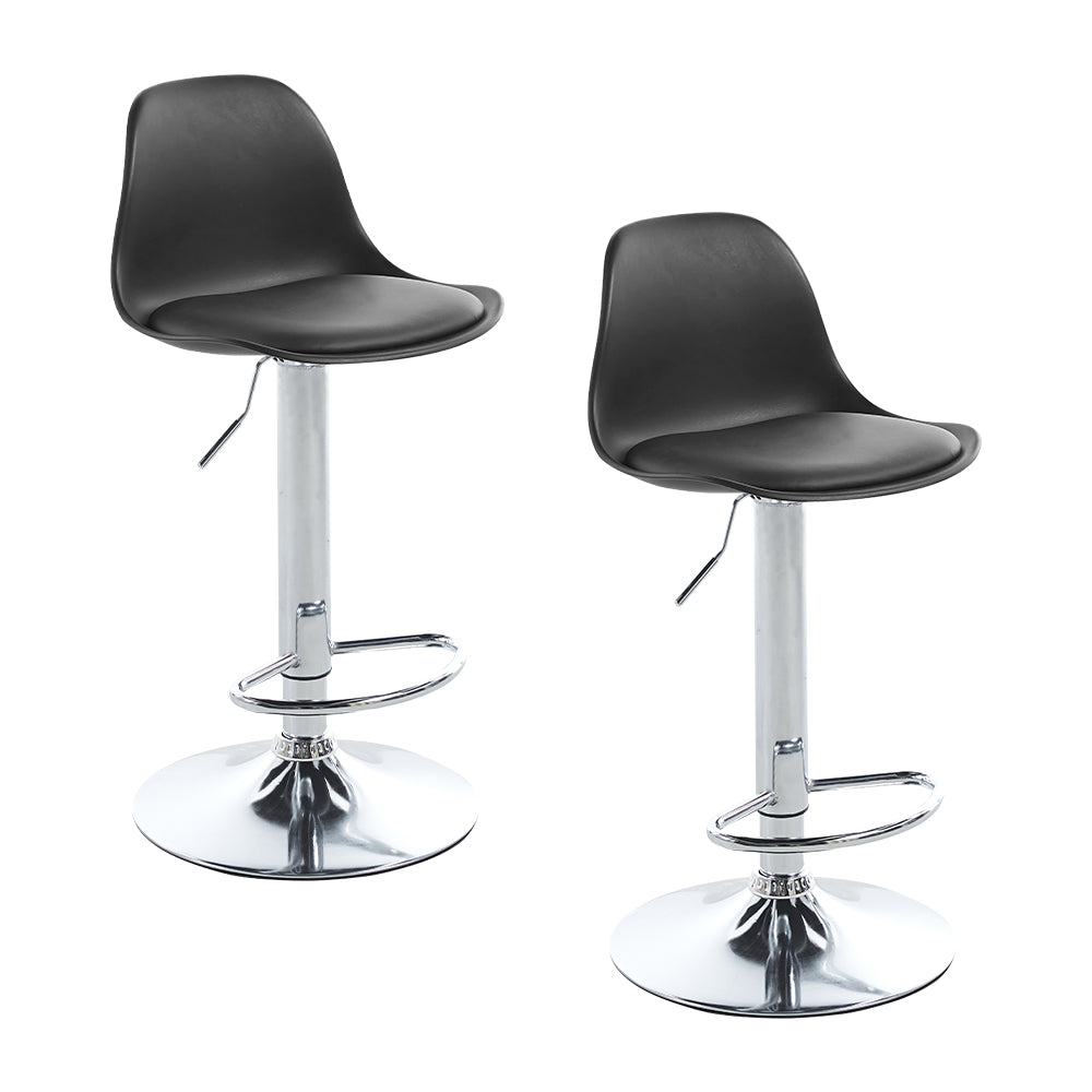 SET DE 2 BANCOS TIPO EAMES COLOR NEGRO