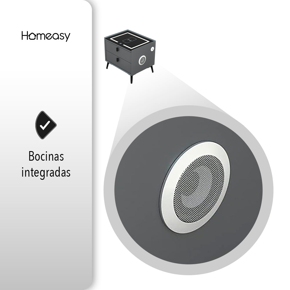 BURÓ CON CARGA INTELIGENTE COLOR GRIS OSCURO