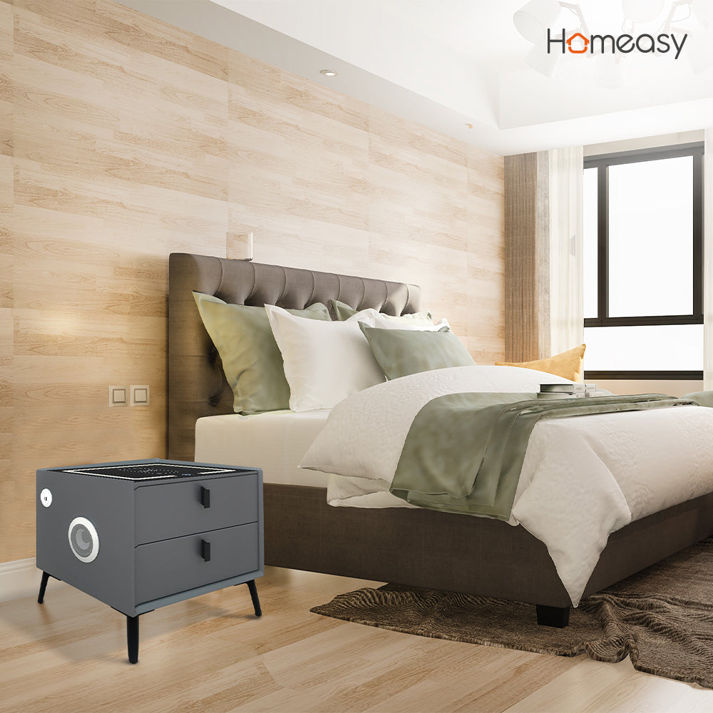 BURÓ CON CARGA INTELIGENTE COLOR GRIS OSCURO