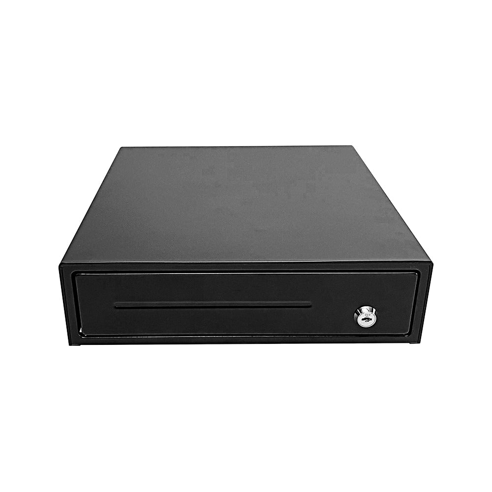 CAJÓN DE DINERO METÁLICO CON 4 COMPARTIMENTOS PARA BILLETES Y 5 PARA MONEDAS