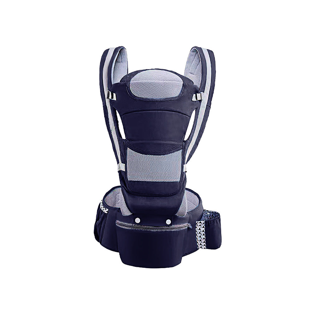 CARGADOR DE BEBÉS ERGONÓMICO MULTISOPORTES COLOR AZUL OSCURO PARA NIÑOS DE 0 A 36 MESES