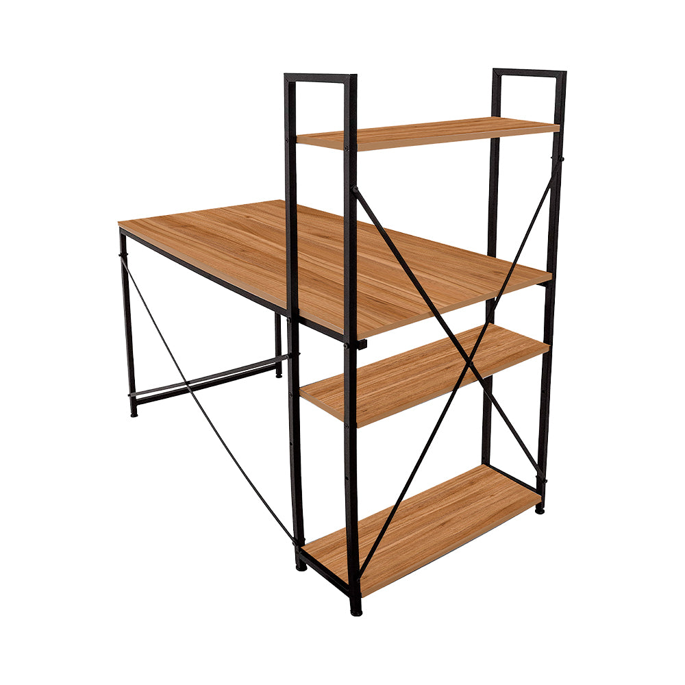 ESCRITORIO HOME OFFICE DE MELAMINA CON REPISA 1.2M