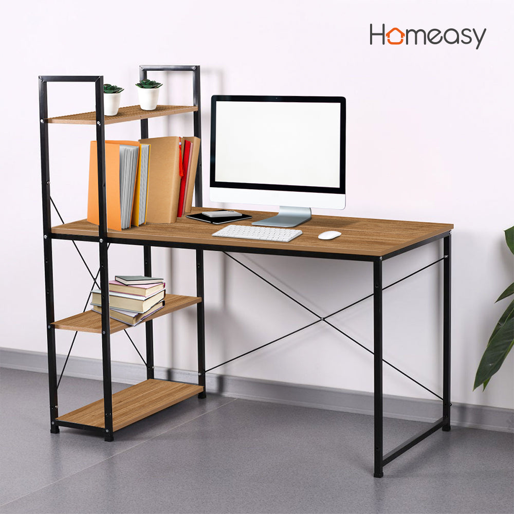 ESCRITORIO HOME OFFICE DE MELAMINA CON REPISA 1.2M