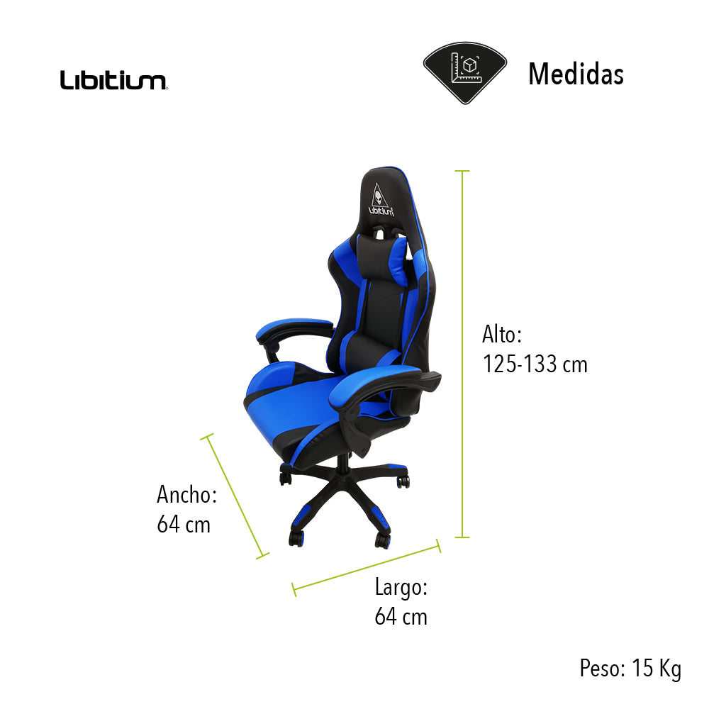 SILLA GAMER COLOR AZUL