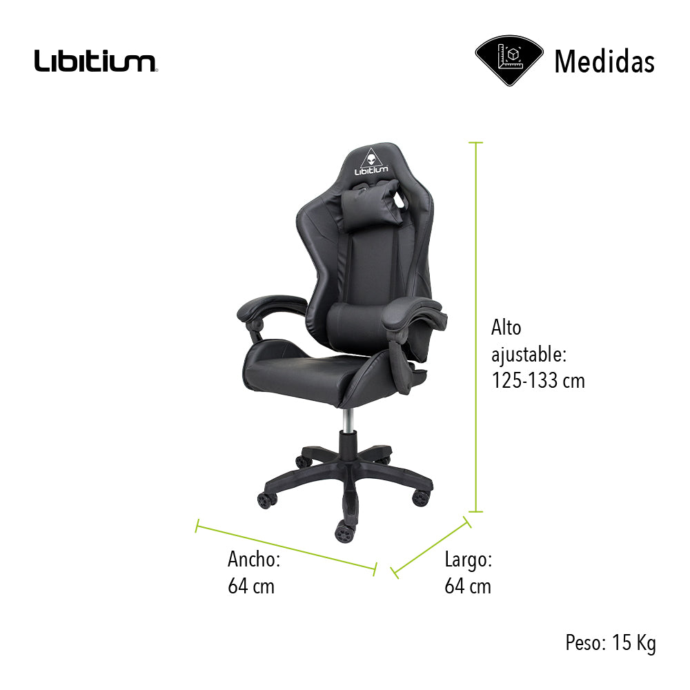 SILLA GAMER COLOR NEGRO