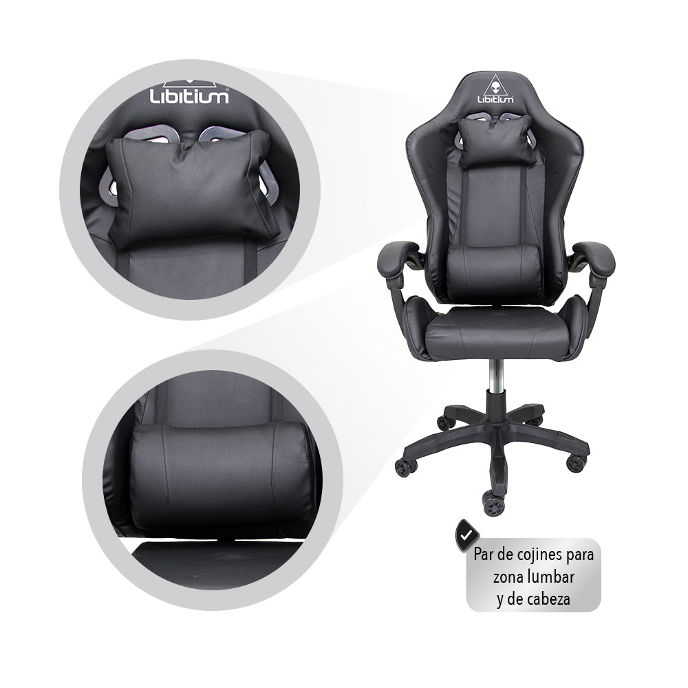 SILLA GAMER COLOR NEGRO
