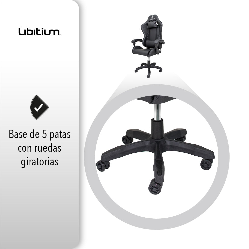 SILLA GAMER COLOR NEGRO