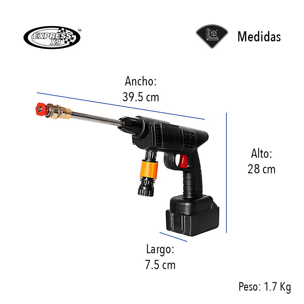 HIDROLAVADORA PORTÁTIL CON 2 BATERÍAS