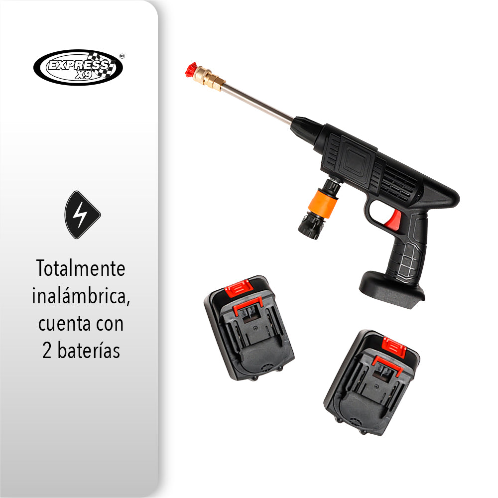 HIDROLAVADORA PORTÁTIL CON 2 BATERÍAS