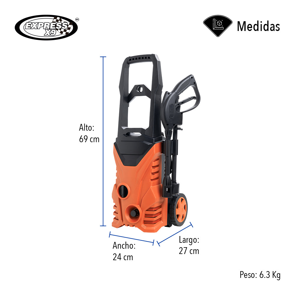 HIDROLAVADORA ELÉCTRICA 1900 PSI (SALDOS)
