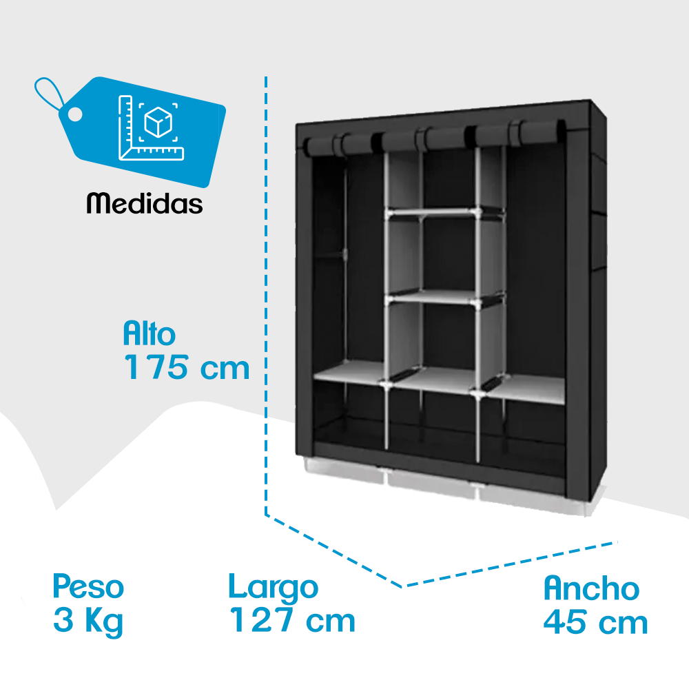 ORGANIZADOR DE ROPA LIGERA ZAPATOS Y ACCESORIOS