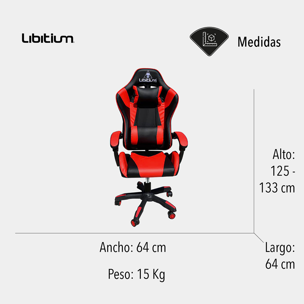 SILLA GAMER COLOR ROJO