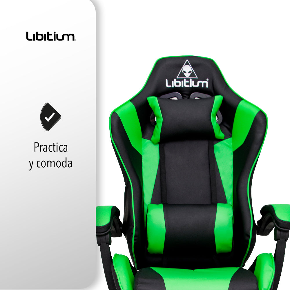 SILLA GAMER COLOR VERDE