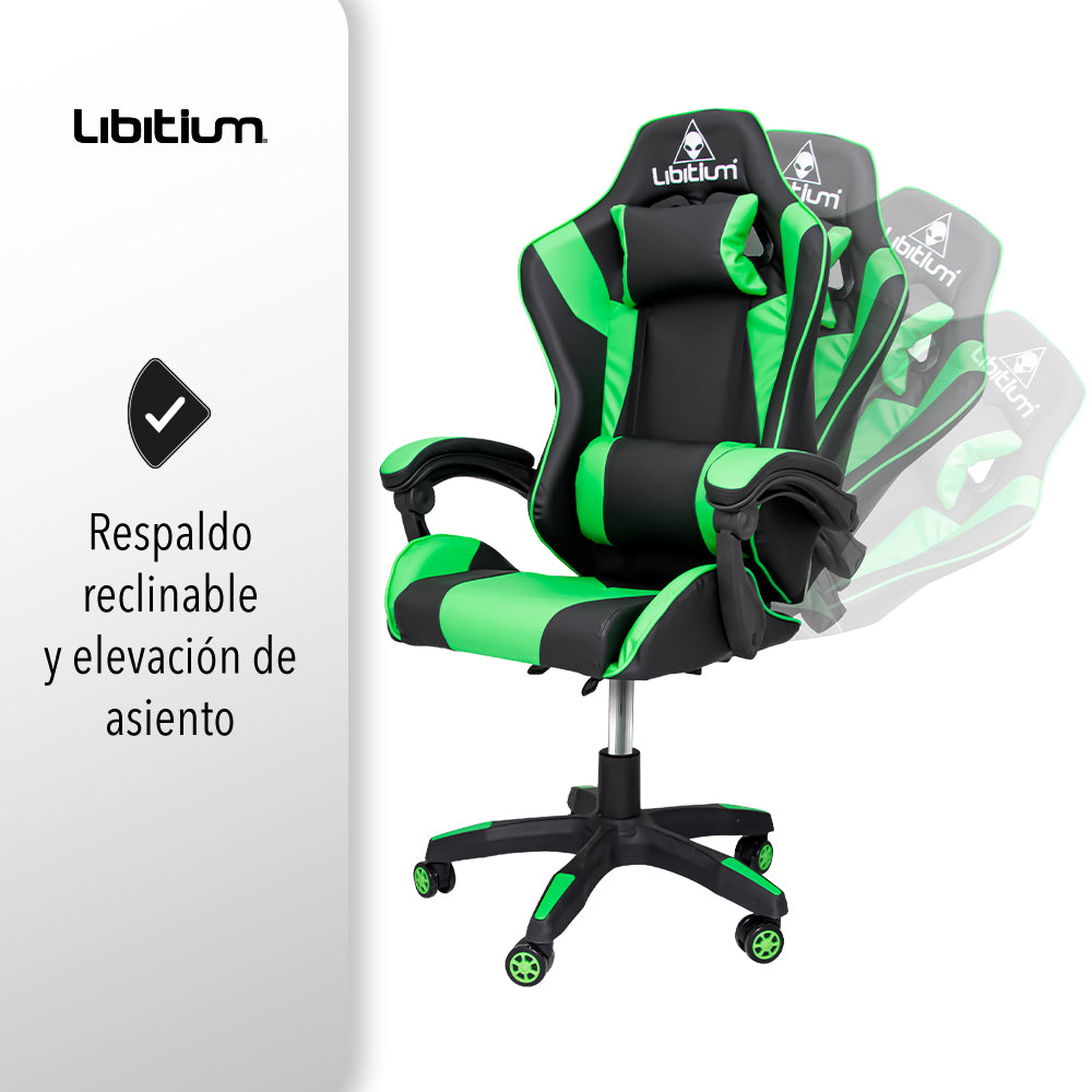 SILLA GAMER COLOR VERDE