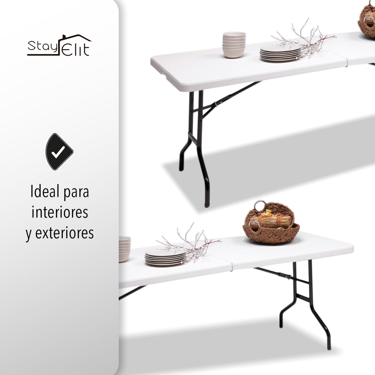 MESA PORTAFOLIO 1.8M PARA JARDIN Y EVENTOS