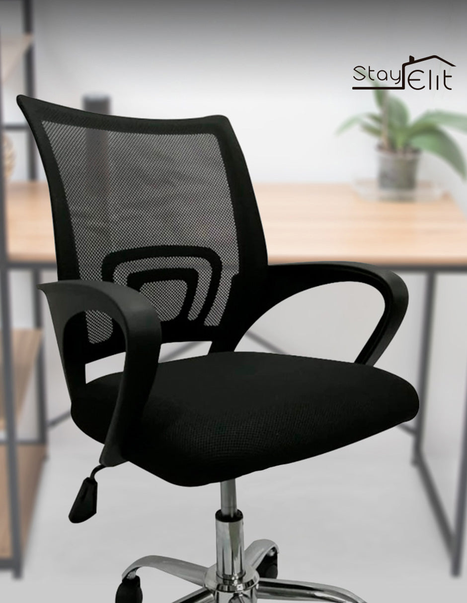 SILLA DE OFICINA ERGONÓMICA COLOR NEGRA