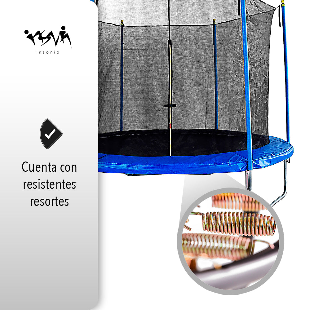 TRAMPOLÍN PARA NIÑOS CON MALLA DE 8 PIES