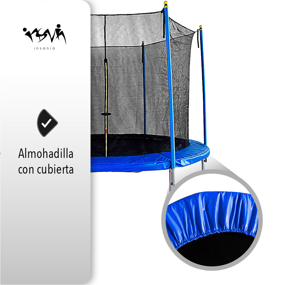 TRAMPOLÍN PARA NIÑOS CON MALLA DE 8 PIES