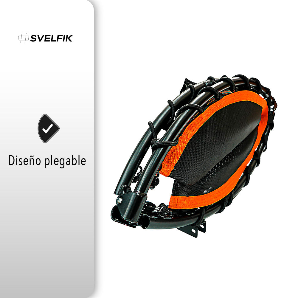 TRAMPOLÍN PLEGABLE CON AGARRADERA DE 102 CMS