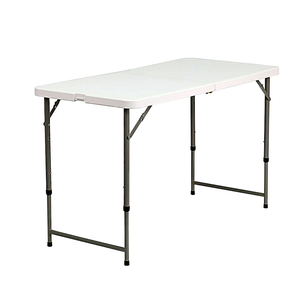 MESA PLEGABLE 1.22 M CON ALTURA AJUSTABLE
