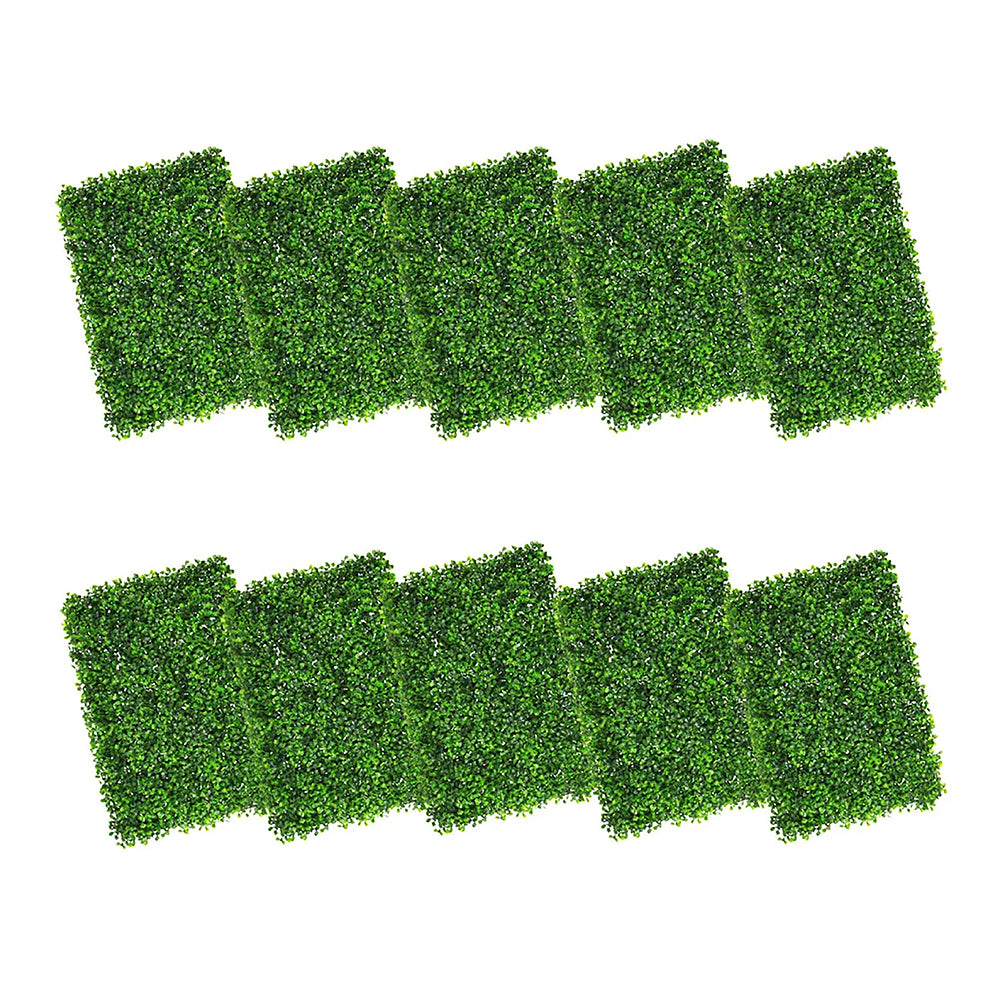 MURO VERDE FOLLAJE ARTIFICIAL 10 PZAS DE 60X40 CM