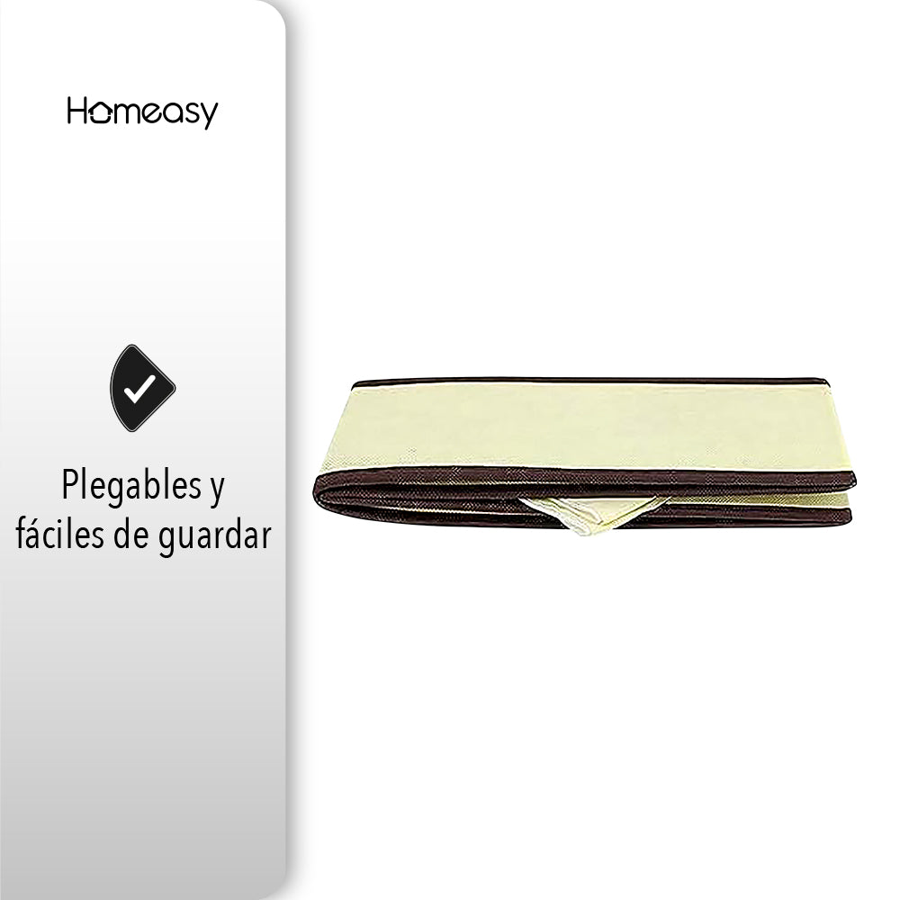SET DE 4 ORGANIZADORES Y DIVISOR DE CAJONES COLOR BEIGE