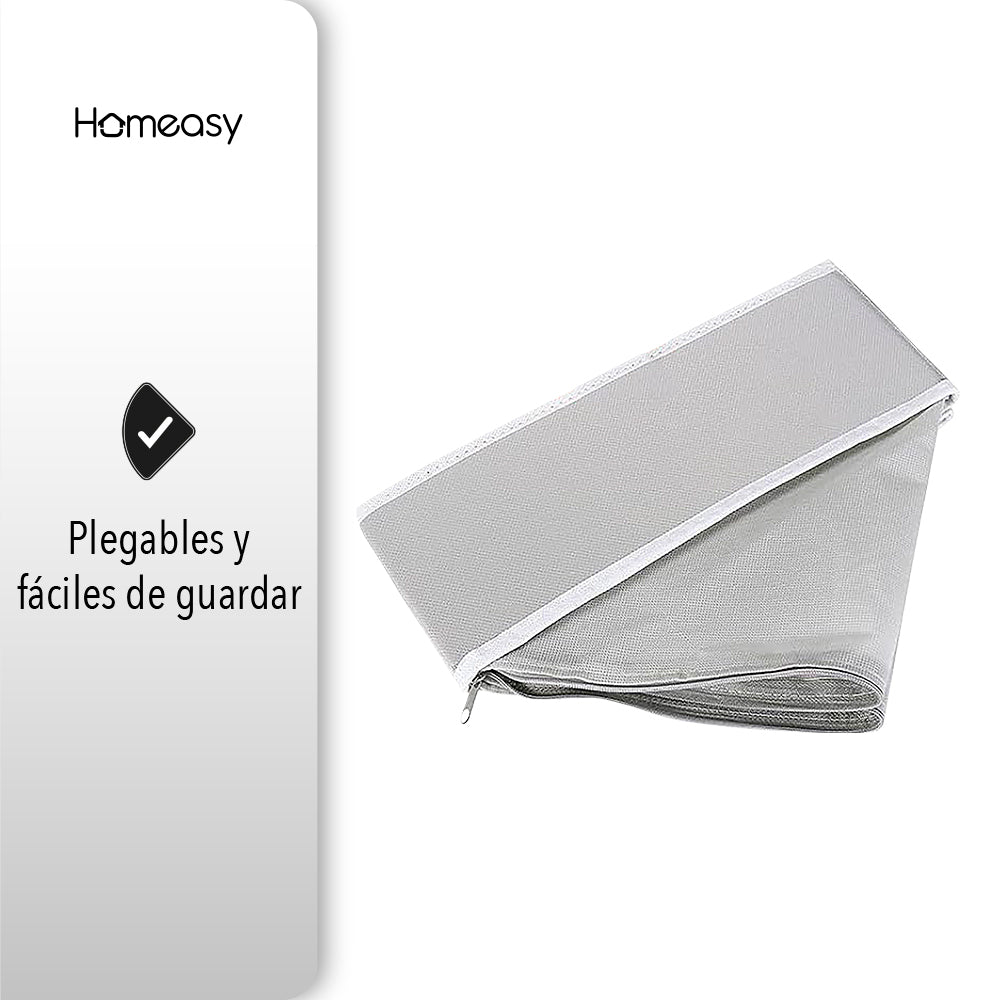 SET DE 4 ORGANIZADORES Y DIVISOR DE CAJONES COLOR GRIS