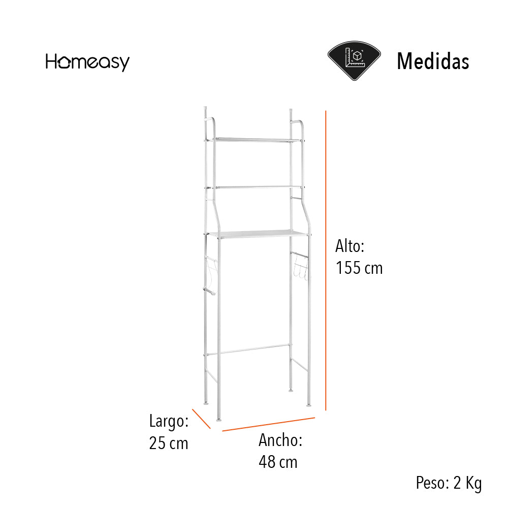 ORGANIZADOR TIPO ESTANTE PARA BAÑO