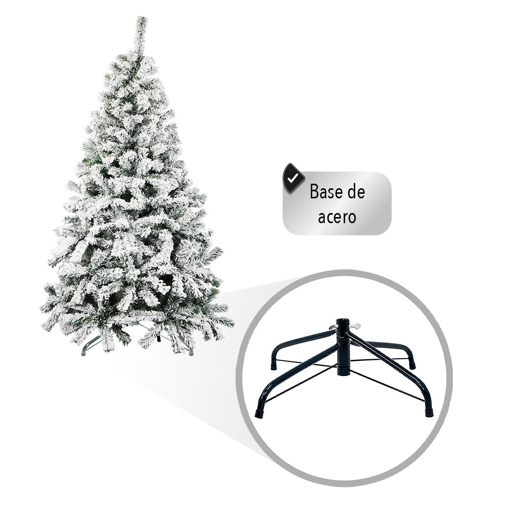ÁRBOL ARTIFICIAL DE NAVIDAD NEVADO 1.90 (SALDOS)