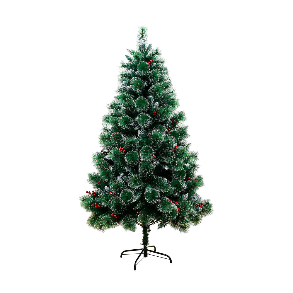 ÁRBOL ARTIFICIAL DE NAVIDAD NEVADO Y DECORADO 1.80 (SALDOS)