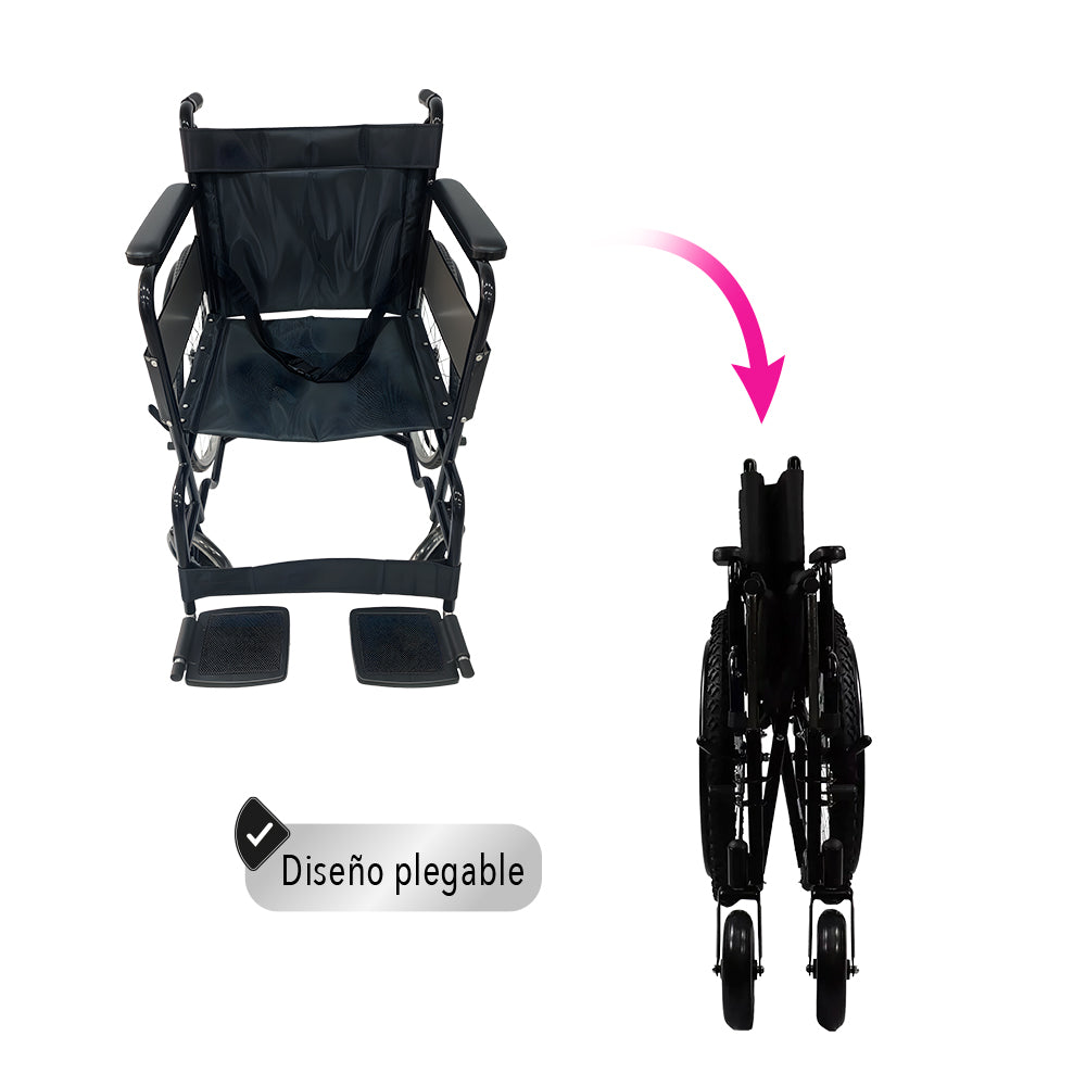 SILLA DE RUEDAS ERGONÓMICA PLEGABLE