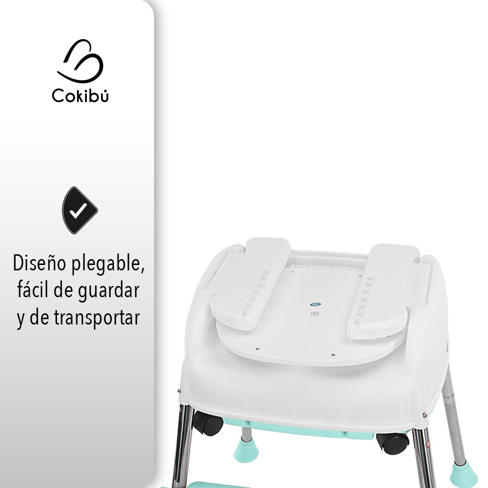 SILLA DE BEBÉ PARA COMER 3 EN 1 COLOR MENTA