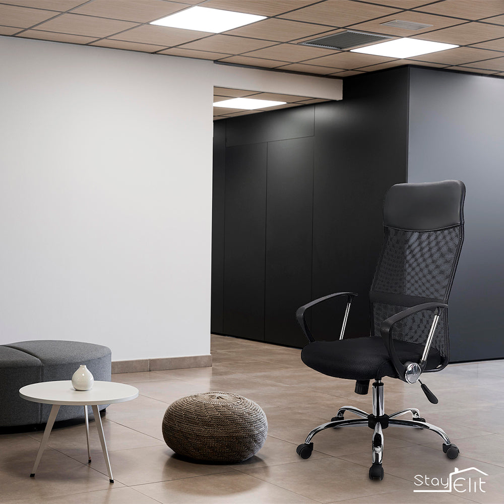 SILLA DE OFICINA ERGONÓMICA CON RESPALDO ALTO