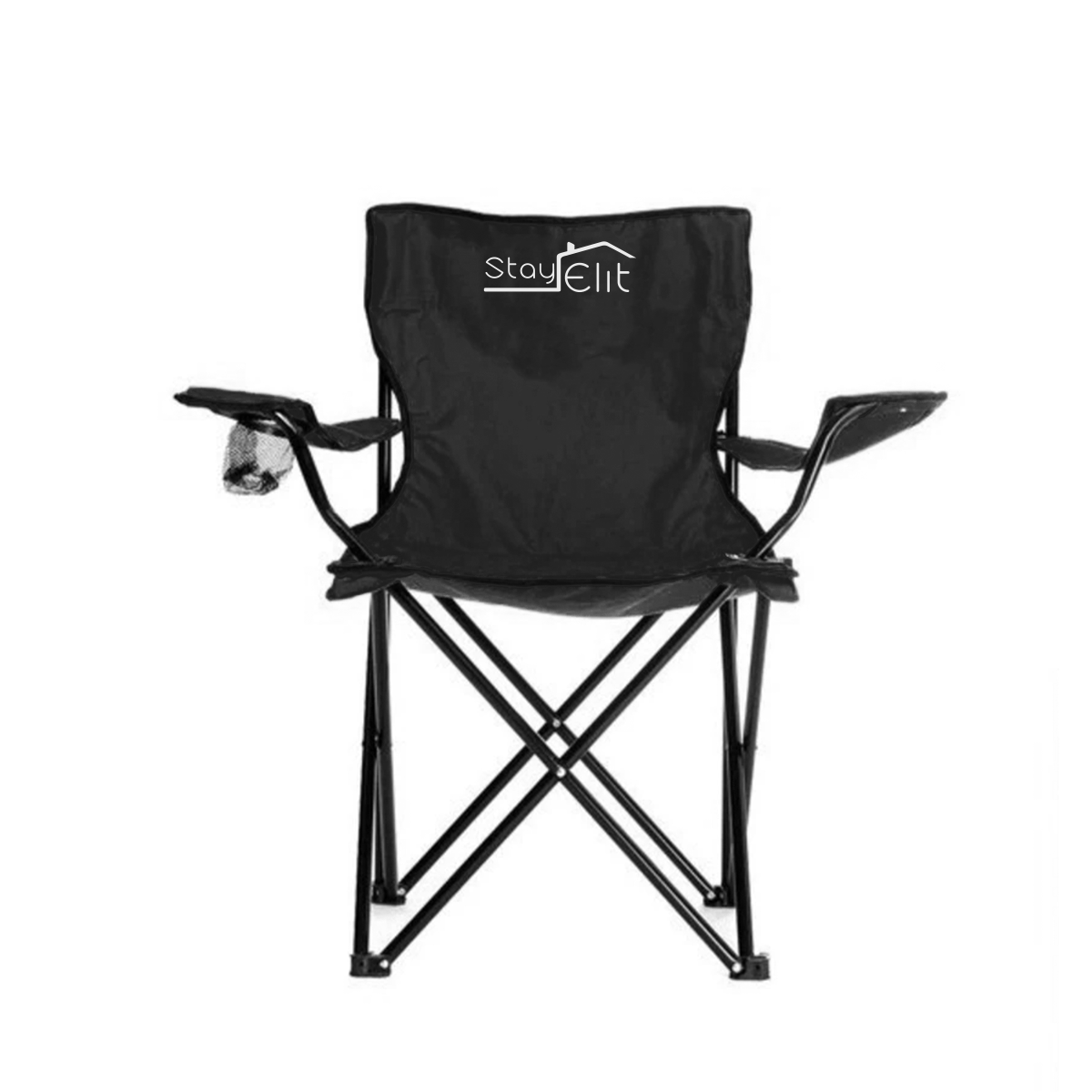 SILLA PLEGABLE DE CAMPISMO COLOR NEGRO