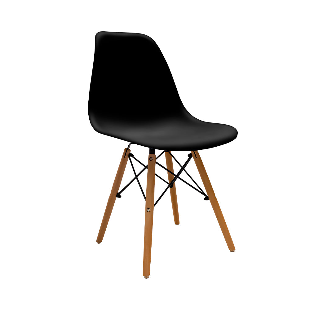 SET DE 2 SILLAS MINIMALISTAS COLOR NEGRO