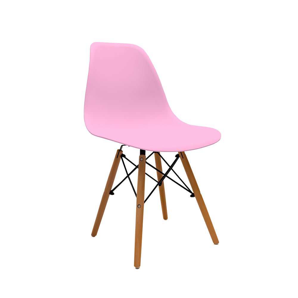 SET DE 2 SILLAS MINIMALISTAS COLOR ROSA (SALDOS)