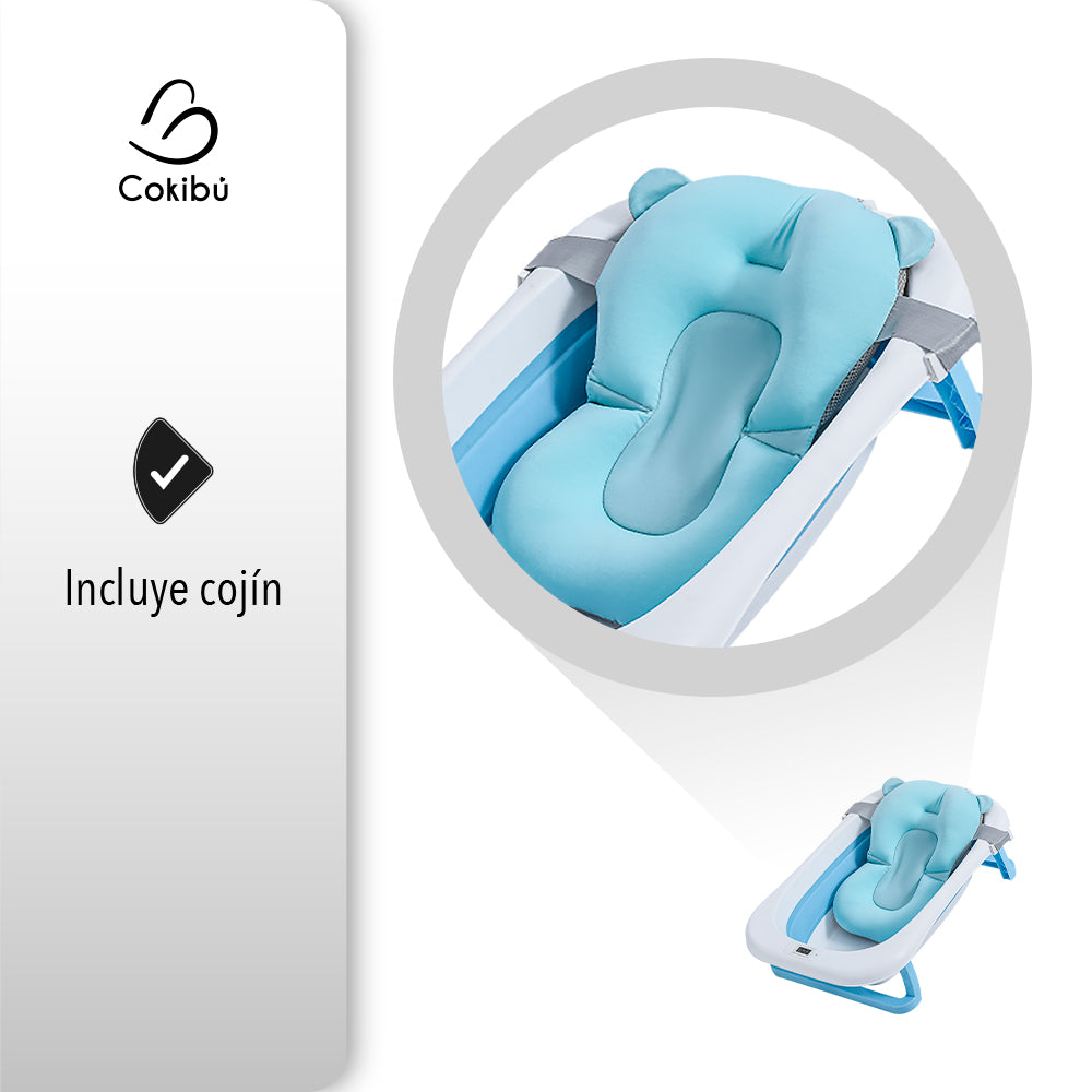 TINA BAÑERA PLEGABLE PARA BEBÉ COLOR AZUL