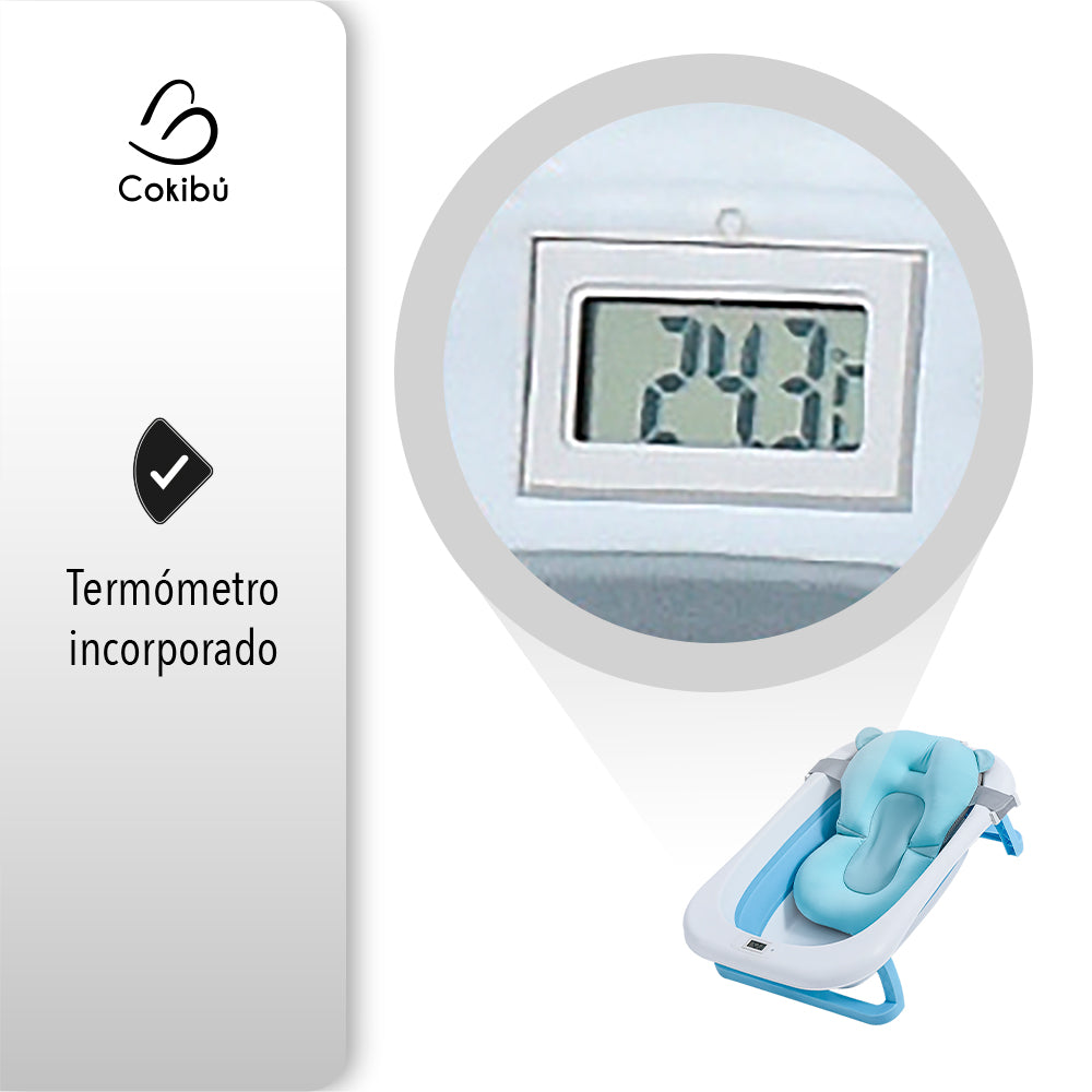 TINA BAÑERA PLEGABLE PARA BEBÉ COLOR AZUL