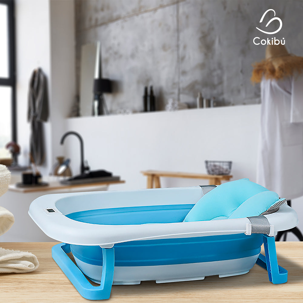 TINA BAÑERA PLEGABLE PARA BEBÉ COLOR AZUL