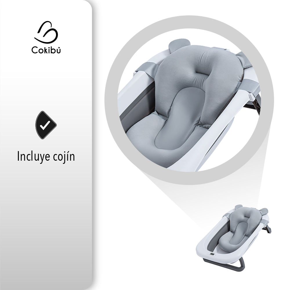 TINA BAÑERA PLEGABLE PARA BEBÉ COLOR GRIS