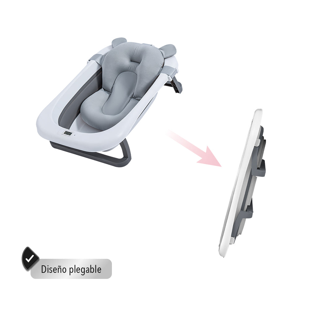 TINA BAÑERA PLEGABLE PARA BEBÉ COLOR GRIS