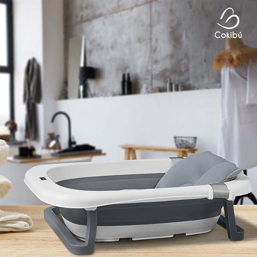 TINA BAÑERA PLEGABLE PARA BEBÉ COLOR GRIS