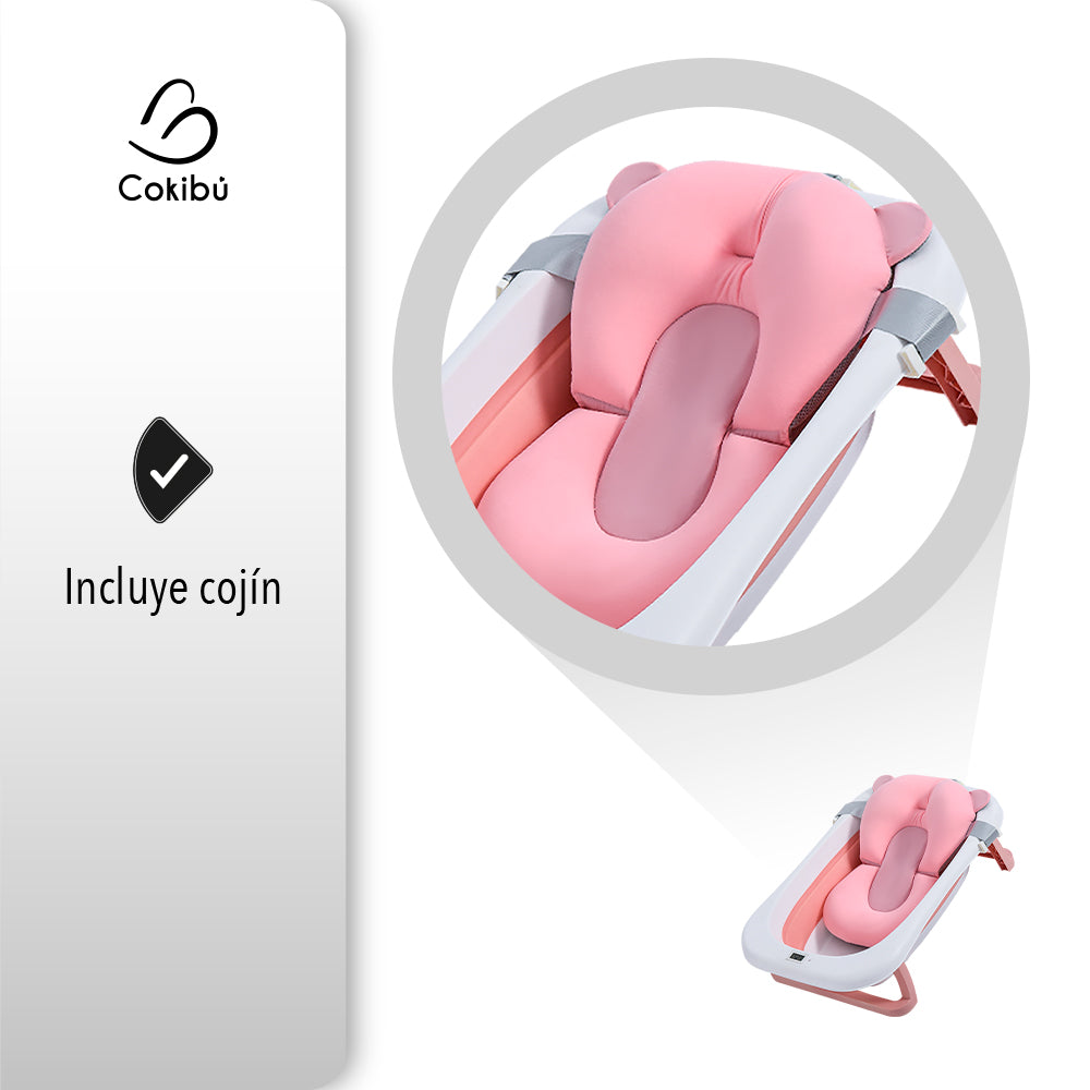 TINA BAÑERA PLEGABLE PARA BEBÉ COLOR ROSA